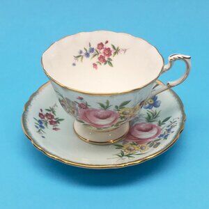 Paragon cup and saucer tea bone of China made in England from the 50's vintage